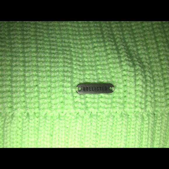 Hollister Neon Green Sweater - Picture 7 of 7